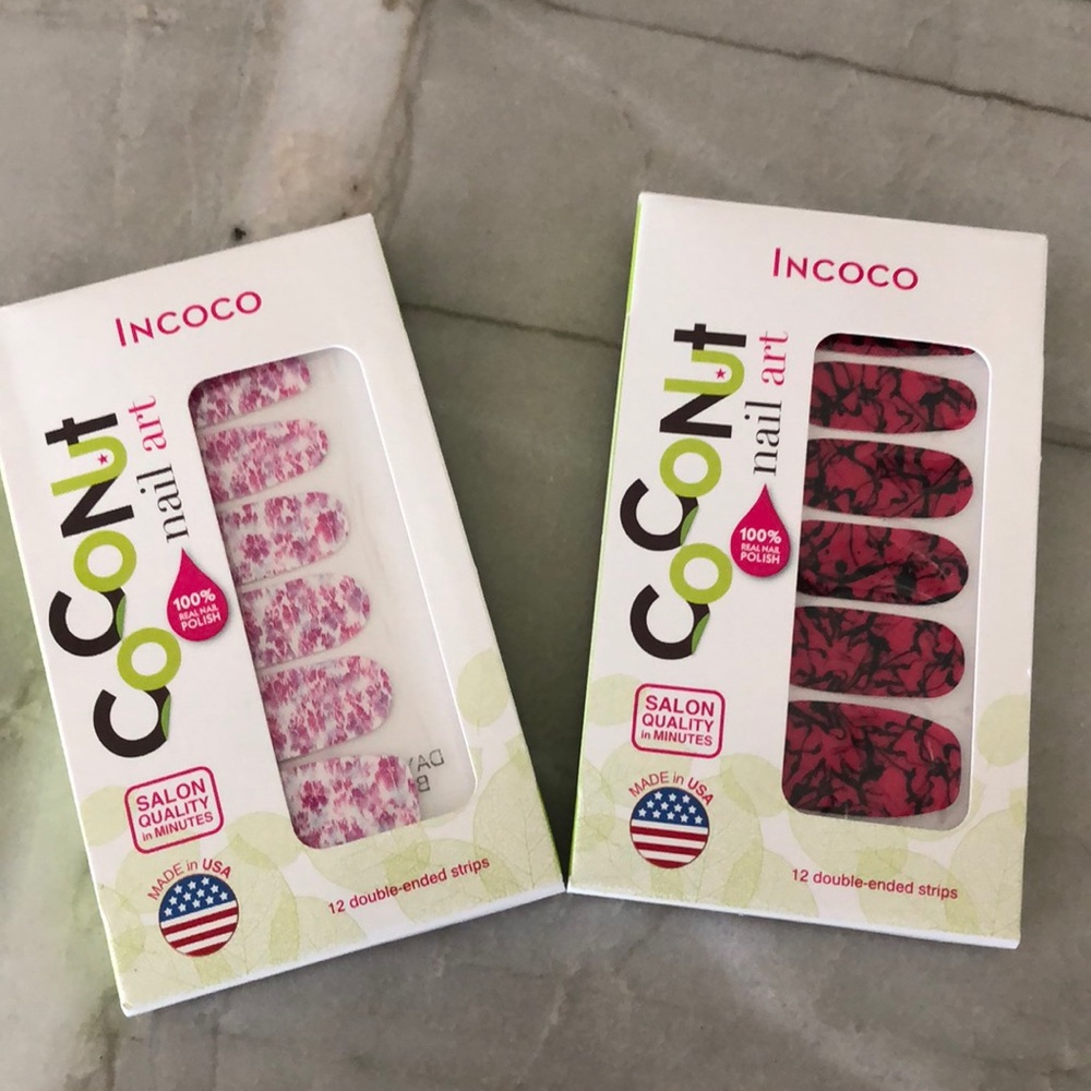 Two sets of Incoco nail strips.